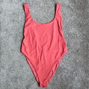 Aerie Coral One Piece Bathing Suit